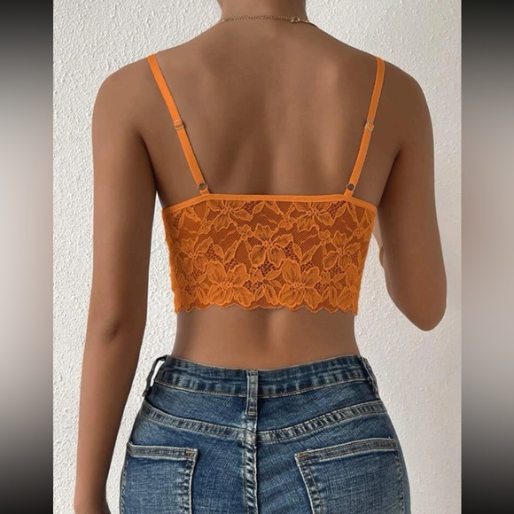 Sexy white lace bustier cami bralette crop top - Picture 11 of 16